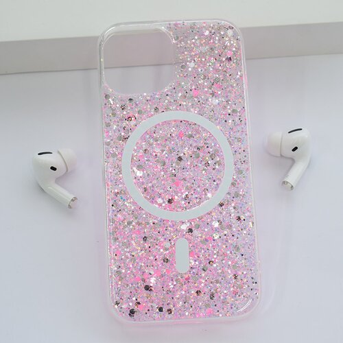  Maska za iPhone 15 Shine Shimmer Mag Case roze Cene