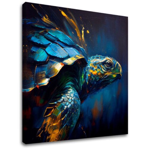 Dekorativna Slika  na platnu - premium art - green turtle odyssey () Cijene
