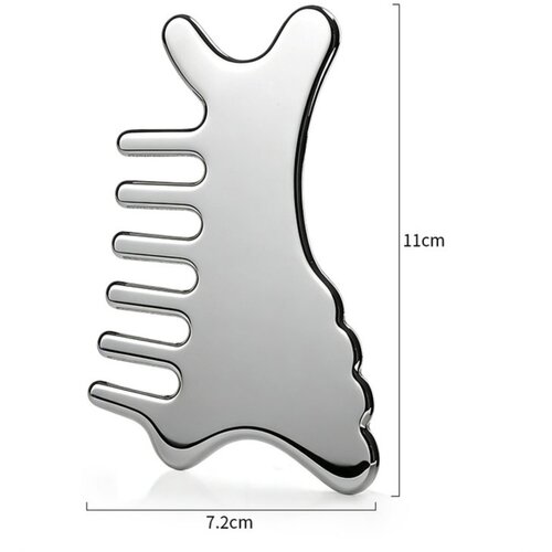 INF Nerjaveči Gua Sha glavnik - delfinov obrazni masažer, 11cm x 7.2cm, (5000327109) Cene