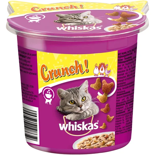  15 % popust na Whiskas grickalice! - Crunch s piletinom, puretinom i pačetinom (5 x 100 g)