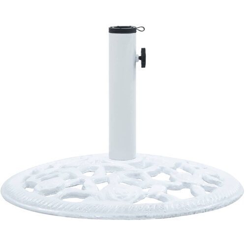 vidaXL Stalak za suncobran bijeli 12 kg 48 cm od lijevanog željeza Cijene