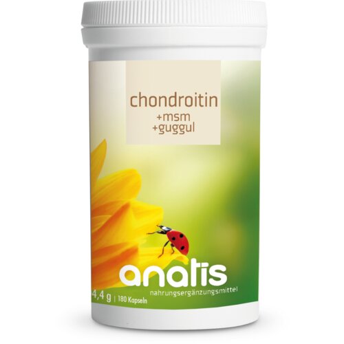 Anatis Naturprodukte Chondroitin + MSM + Guggul - 180 kapsule Slike
