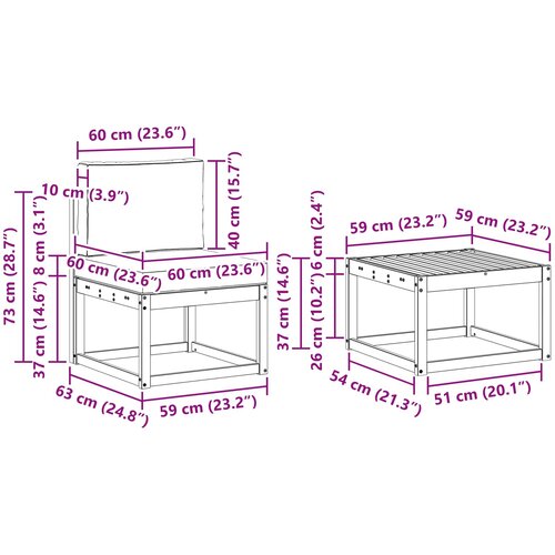  Set vanjskih sofa 9 kom. Prirodna i antracit Slike