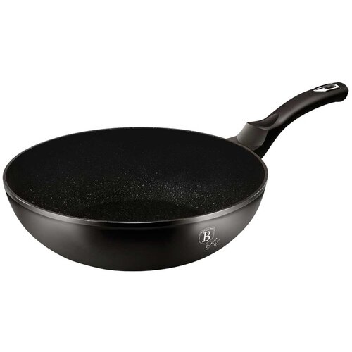 Shumee GRANIT WOK 28cm BERLINGER HAUS ČRNO SREBRNA BH-1848, (21384572) Cene