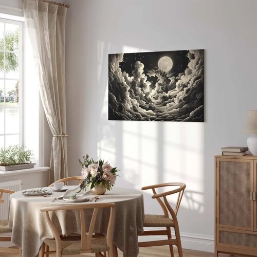  Slika - Moon and Stars Singing Among the Great Clouds 120x80 Cene