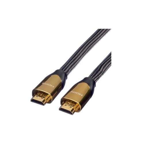 Roline HDMI priključni kabel 2.00 m 11.04.5802 dvostruko zaštićen crna [1x muški konektor HDMI - 1x muški konektor HDMI] Cijene