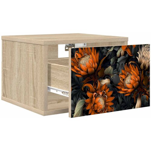 Wall-mounted noćni ormarić LOCHEM Hrast sonoma 36 x 33 x 25 cm Slike