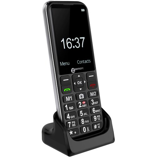 Geemarc Senior telefon Gumb SOS Združljiv s slu&amp;scaron;nim aparatom, (5000299316) Slike