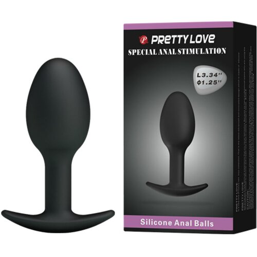 Penthouse ERGONOMIC SILICONE ANAL PLUG ANCHOR DESIGN 6.5 CM BLACK Slike