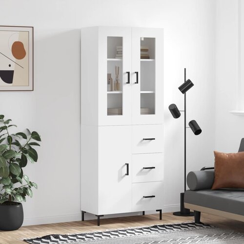 vidaXL Visoka komoda bijela 69 5x34x180 cm konstruirano drvo Cijene