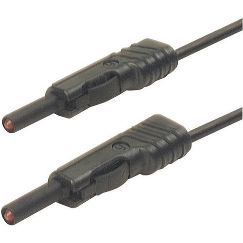 SKS Hirschmann 4 mm test lead\, contact-protected\, stackable\, 25 cm, (20423228) Cene
