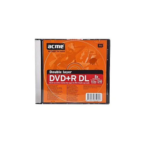  DVD+R Double Layer 8.5GB Slim Box ACME