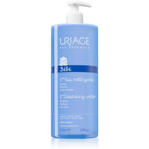 Uriage B&amp;eacute;b&amp;eacute; 1st Cleansing Water čistilna voda za telo in obraz 1000 ml Slike