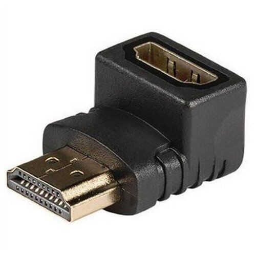 E-green adapter HDMI (M) - HDMI (F) pod uglom crni Slike