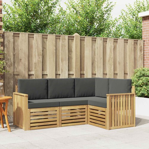  Setovi sofa 4 pcs Bijela i antracit 187,5 x 128,5 x 73 cm Cijene