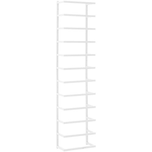 VidaXL stalak za ručnike bijeli 24 x 12 x 96 cm čelični Slike