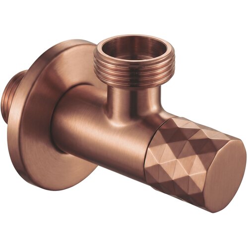 Rea Kotnični ventil Diamond 03 1/2&amp;quot; x 3/4&amp;quot; Brush Copper Slike