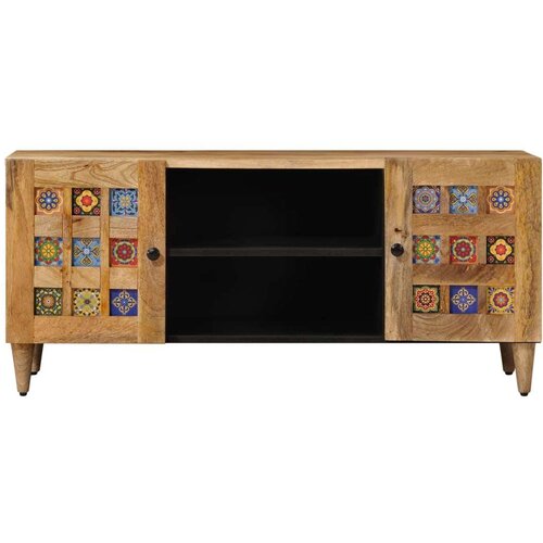  ormar Prirodna 105 x 33 5 x 46 cm Čvrsto drvo manga - Prirodna Slike