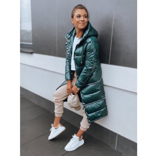 DStreet Women's winter jacket GOLDEN PREMIUM dark green TY2901 Cene