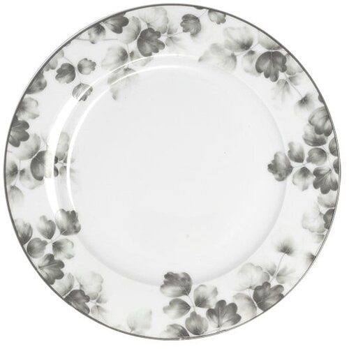 Villa Altachiara Bijeli/svijetlo sivi desertni porculanski tanjuri u setu 6 kom ø 19 cm Foliage gray – Cijene