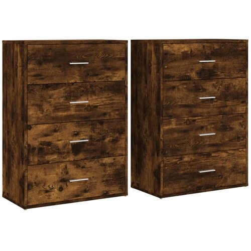Maison Chic Komoda - Predalnik 2 kosa dimljeni hrast 60x31x84 cm inženirski les, (21720866) Cene
