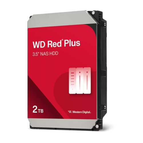 Western Digital 2TB Red Plus 3,5" SATA 6Gb/s 5400rpm 64MB HDD disk Cene