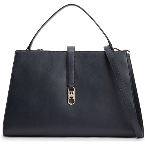 Tommy Hilfiger Ročne torbice Th Libre Med Satchel Modra Cene
