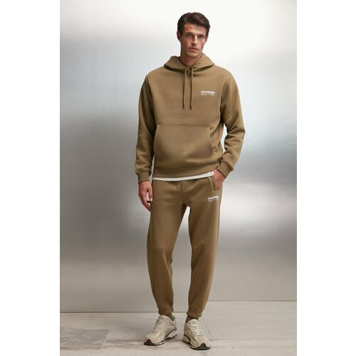 GRIMELANGE Bernon Men's Soft Fabric Three Pocket Sweatpants with Elastic Le Cene