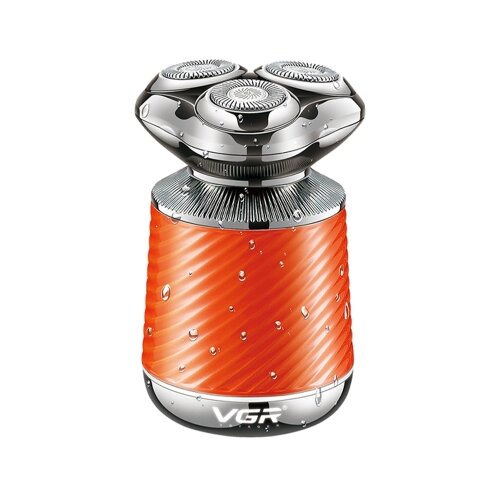 SARAHE VGR V-391 5W USB 3 v 1 pametni plavajoči brivnik s tremi glavami (oranžen), (22149250) Cene