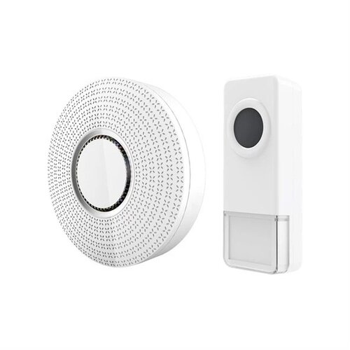  Komplet 2x bežična zvona za utičnicu 230V/1xA23 IP55, bela Slike