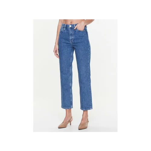 Calvin Klein Jeans hlače K20K205607 Modra Regular Fit