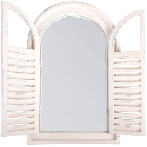 Esschert Design Belo leseno ogledalo z žaluzijo Slike