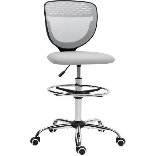Vinsetto pisarni&scaron;ki stol poliester 59D x 59&Scaron; x 106&ndash;126V cm Svetlo siva, (5000242949) Cene