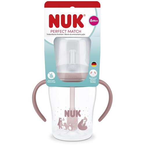 Nuk ča&scaron;ica Perfect Match Learner s slamico, 150ml sort Cijene
