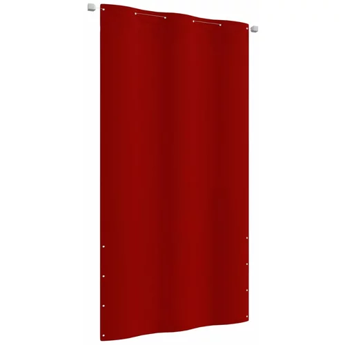 vidaXL Balkonski zastor crveni 120 x 240 cm od tkanine Oxford