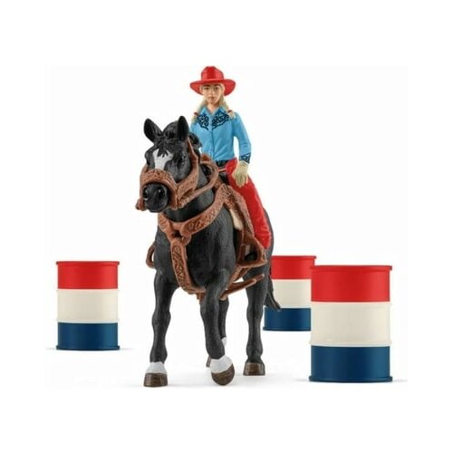 Schleich 42576 - Farm World - Cowgirl barrel racing Cene