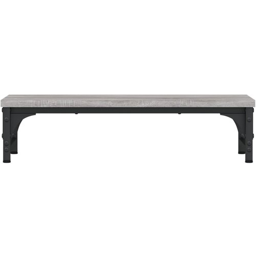  Stalak za monitor siva boja hrasta 55x23x14cm konstruirano drvo Slike