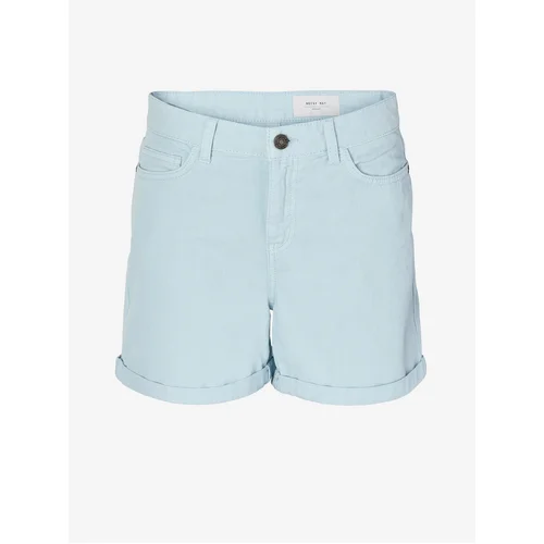 Noisy May Light blue denim shorts Smiley - Women