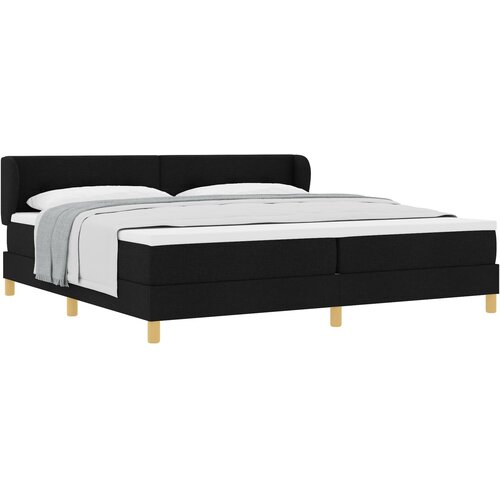 vidaXL Box Spring Krevet s Madracem - Crna, 200x200 cm Tkanina Cijene