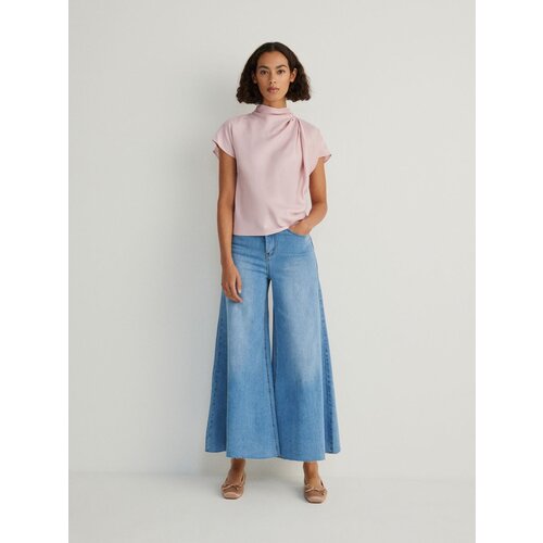 Reserved bluza iz viskoze - roza Cene