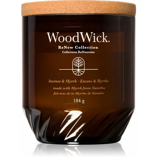 WoodWick Incense & Myrrh dišeča sveča 184 g