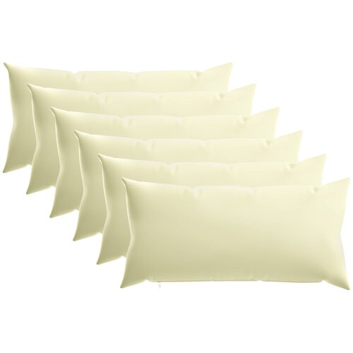  Presvlaka za jastuk 6 pcs HEERLEN Krem 40 x 70 cm Poliester Cene