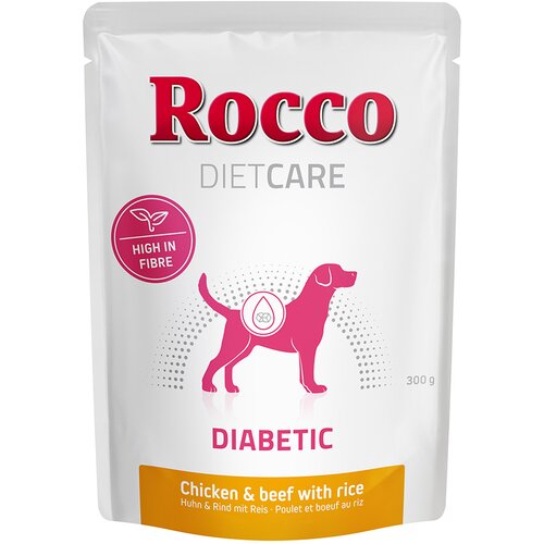 Rocco Diet Care Diabetic piletina i govedina s rižom, vrećice od 300 g 12 x 300 g Cijene