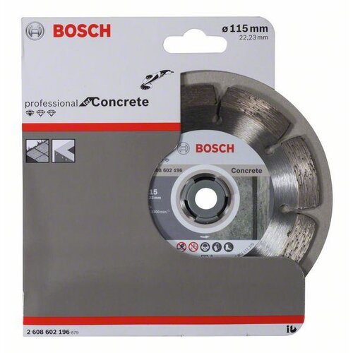 Bosch 2608602196 dijamantska rezna ploča standard for concrete, 115 x 22,23 x 1,6 x 10 mm Cene