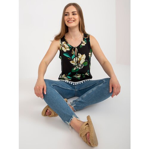 Baiyibaishun Blouse-AT-BZ-2202A.35-black Cene