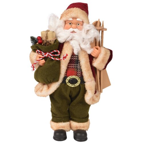  novogodišnja figura zeleni deda mraz 30cm Cene