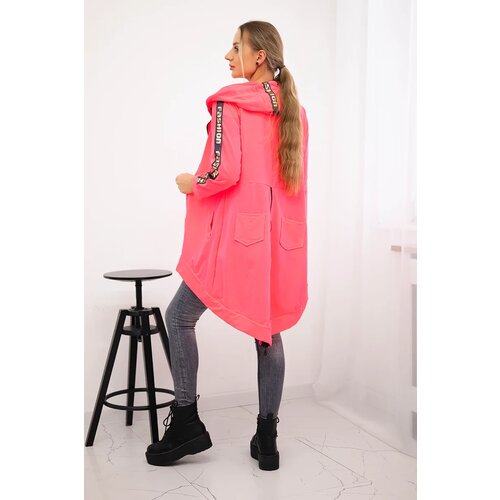 Kesi Sweatshirt with back zip pink neon Cijene