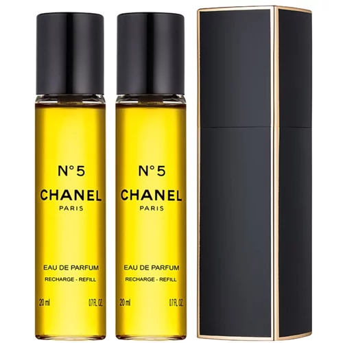 Chanel No.5 3x 20 ml parfumska voda "zasuči in razprši" 20 ml za ženske