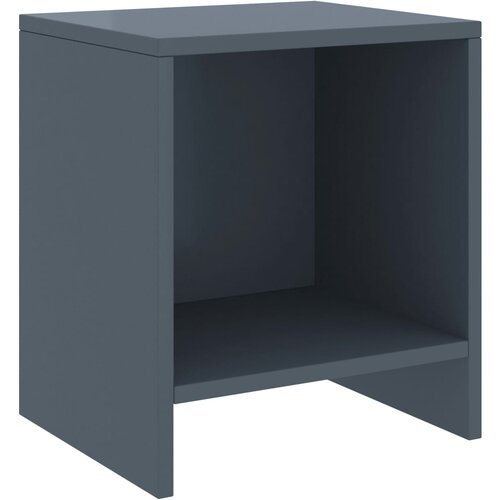 VidaXL Nočna omarica svetlo siva 35x30x40 cm trdna borovina, (20731660) Slike