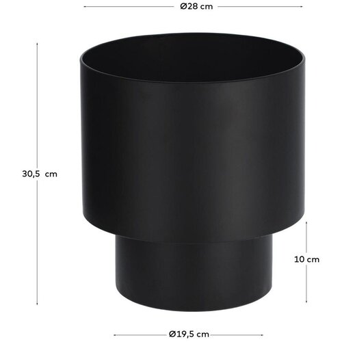 Kave Home Kovinski okrasni cvetlični lonec &amp;oslash; 28 cm Mash &amp;ndash; Slike